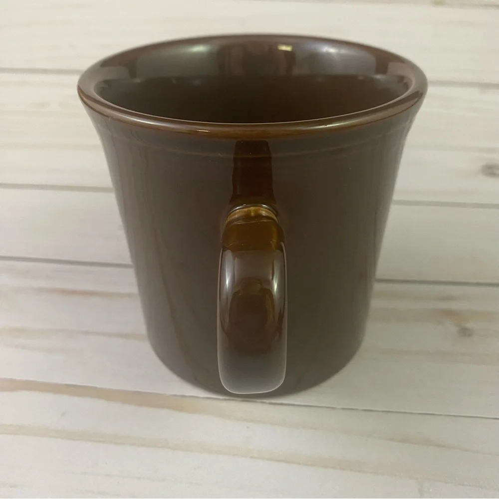 Fiestaware Chocolate Ring Handle Coffee Tea Mug Fiesta Brown - Picture 3 of 6